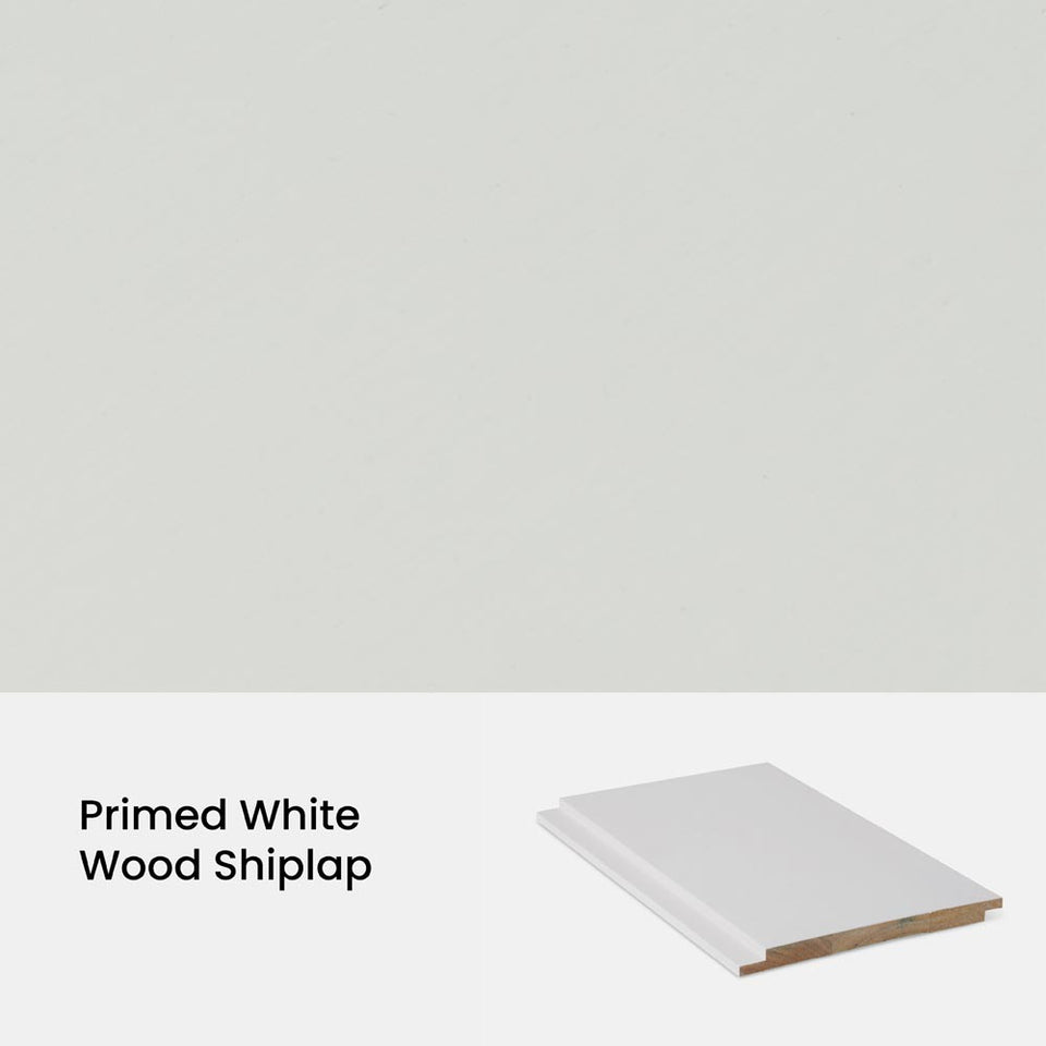 Primed White Shiplap Samples