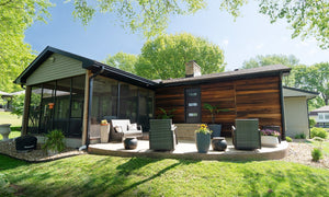 Platte City, MO | Modern Exterior Cladding in Light Poplar
