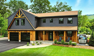 Woodstock, NH | Modern Exterior Cladding in Light Ash