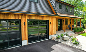 Woodstock, NH | Modern Exterior Cladding in Light Ash