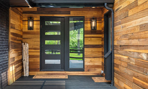 Mettawa, IL | Modern Exterior Cladding in Light Poplar