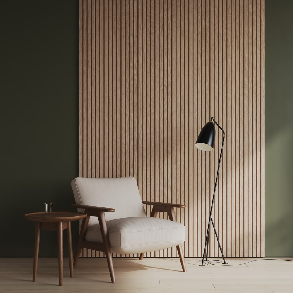 wood slat wall paneling