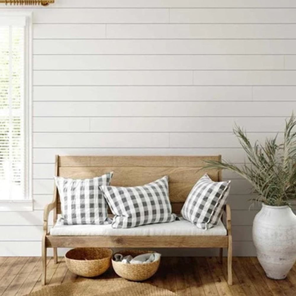 Primed White Wood Shiplap Boards (25 SF)