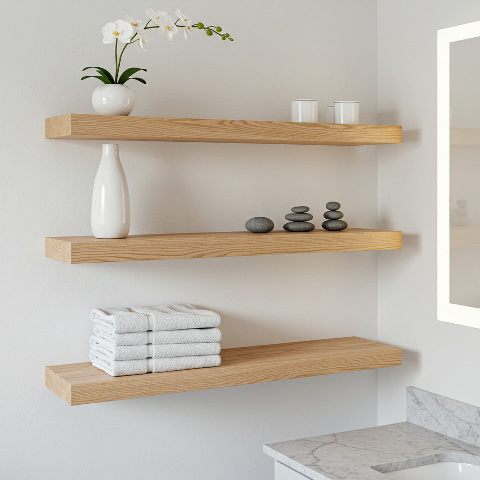 Unfinished Floating Shelves (Ready to Paint or Stain)