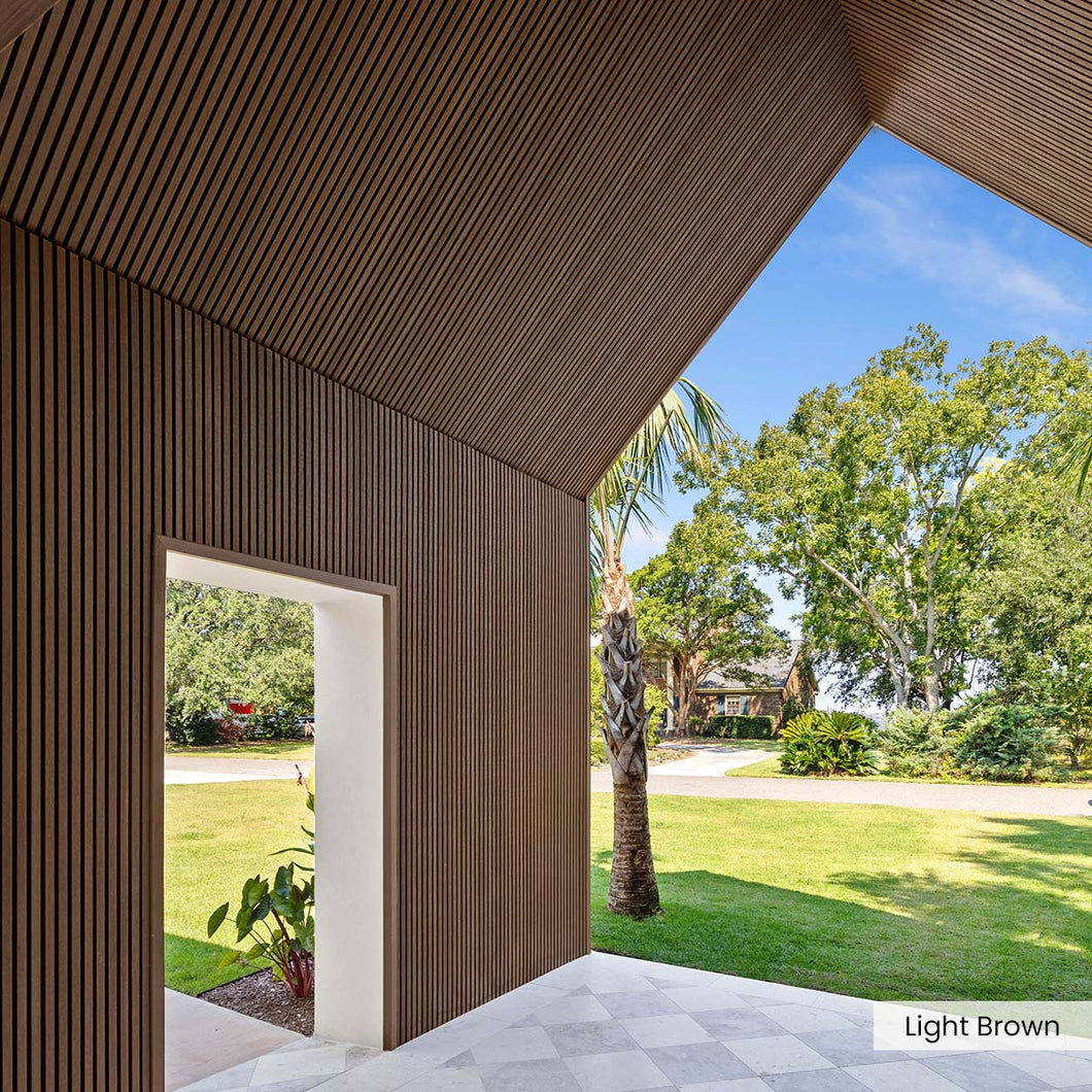 Composite Narrow Slat Exterior Cladding (25.2 SF)