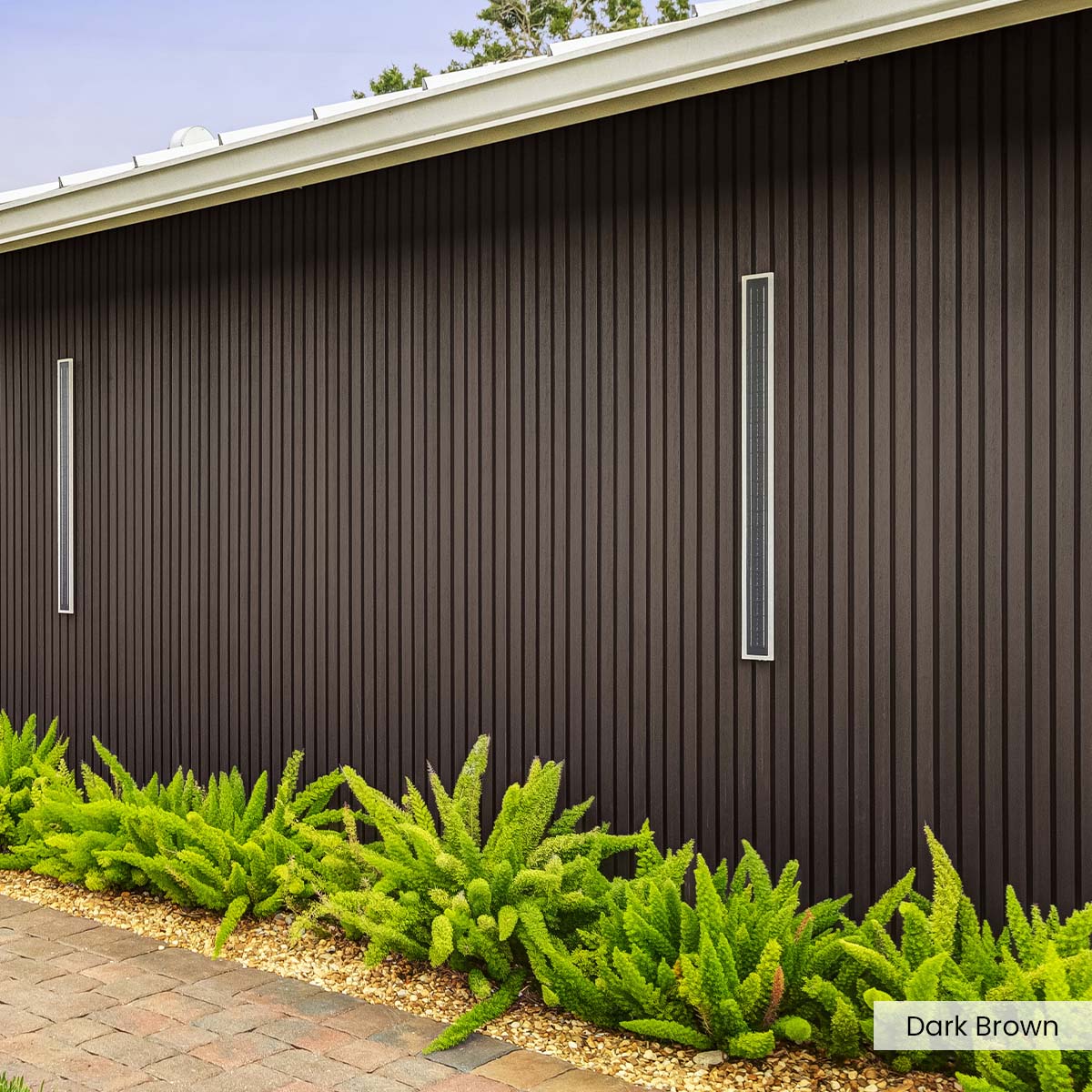 Composite Wide Slat Exterior Cladding (21 SF) – WoodPlank