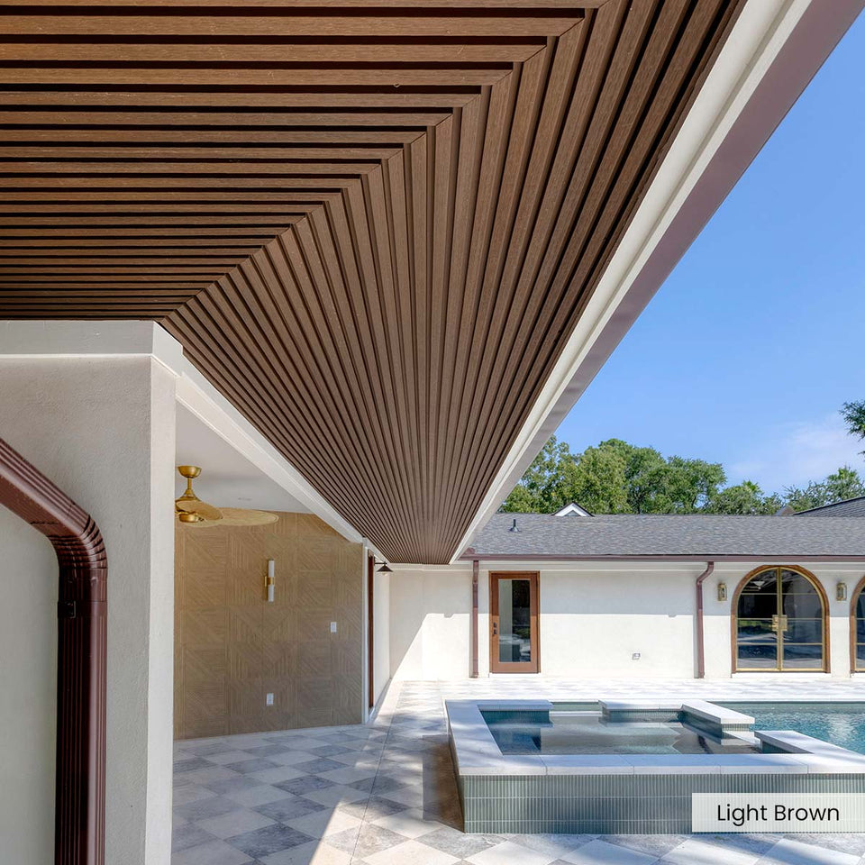 Composite Narrow Slat Exterior Cladding (25.2 SF)