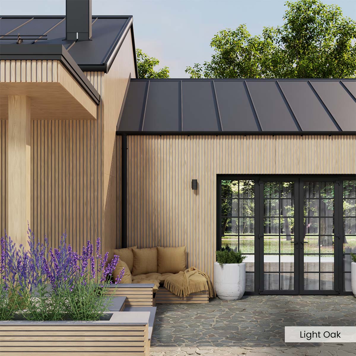 Composite Wide Slat Exterior Cladding (21 SF) – WoodPlank