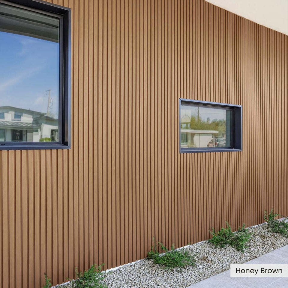 Composite Wide Slat Exterior Cladding (21 SF)