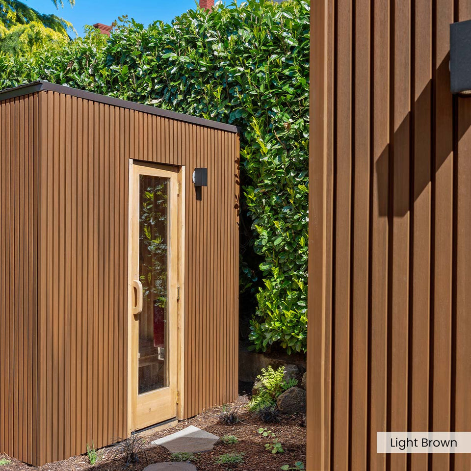 Composite Wide Slat Exterior Cladding (21 SF)