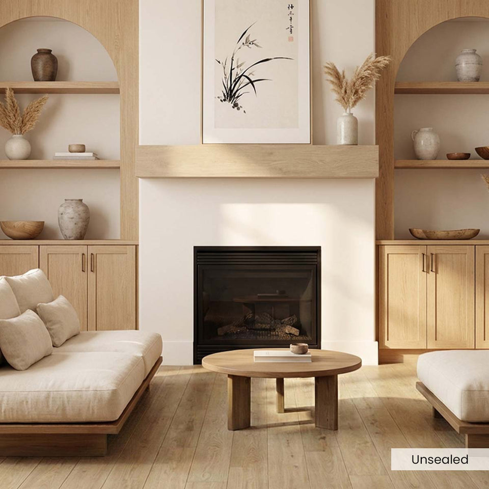 Modern White Oak Mantels