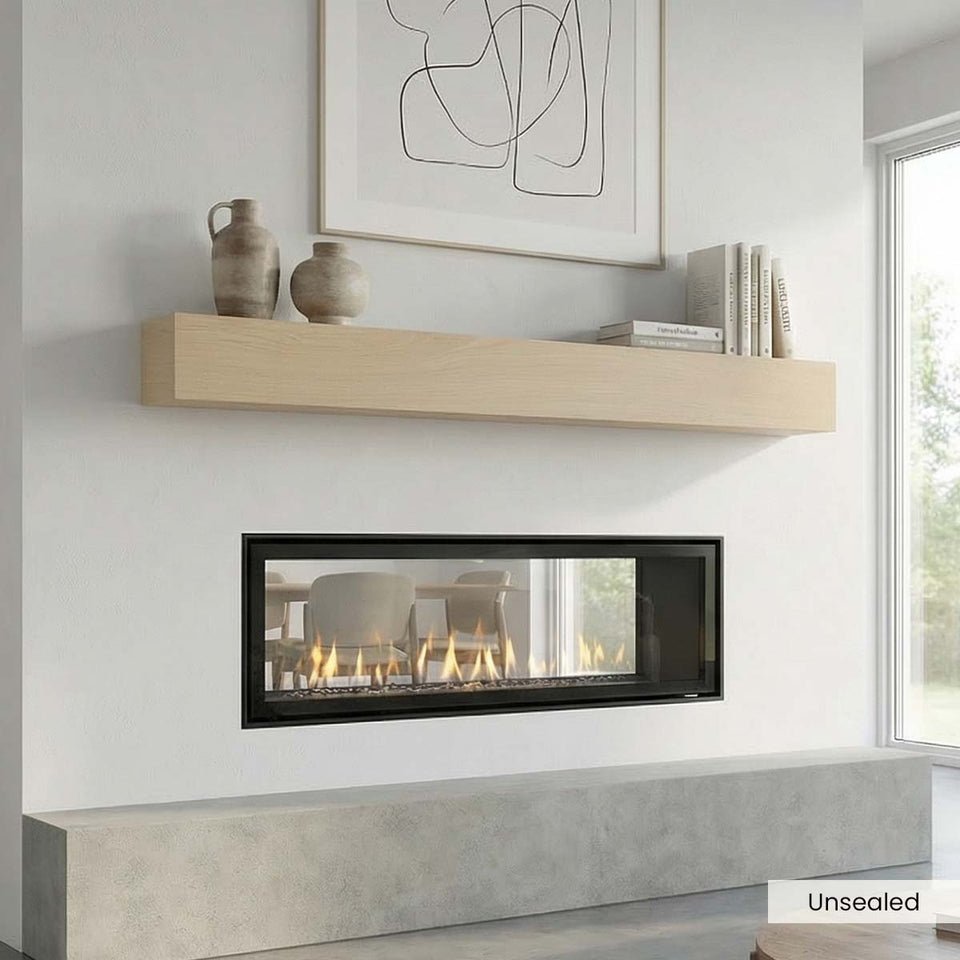 Modern White Oak Mantels