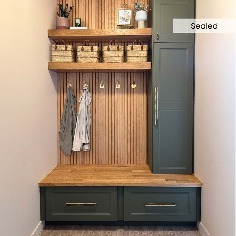 Solid Oak Slat Wall Panels