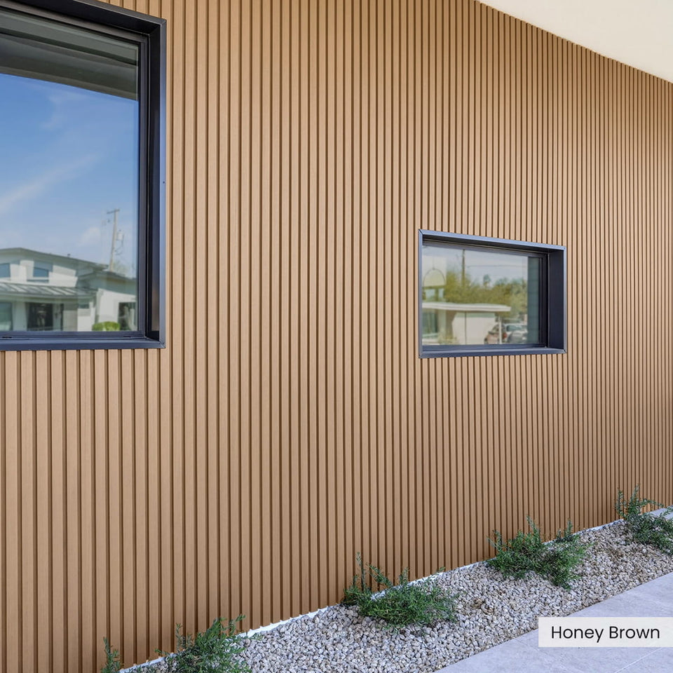 Composite Wide Slat Exterior Cladding (21 SF)