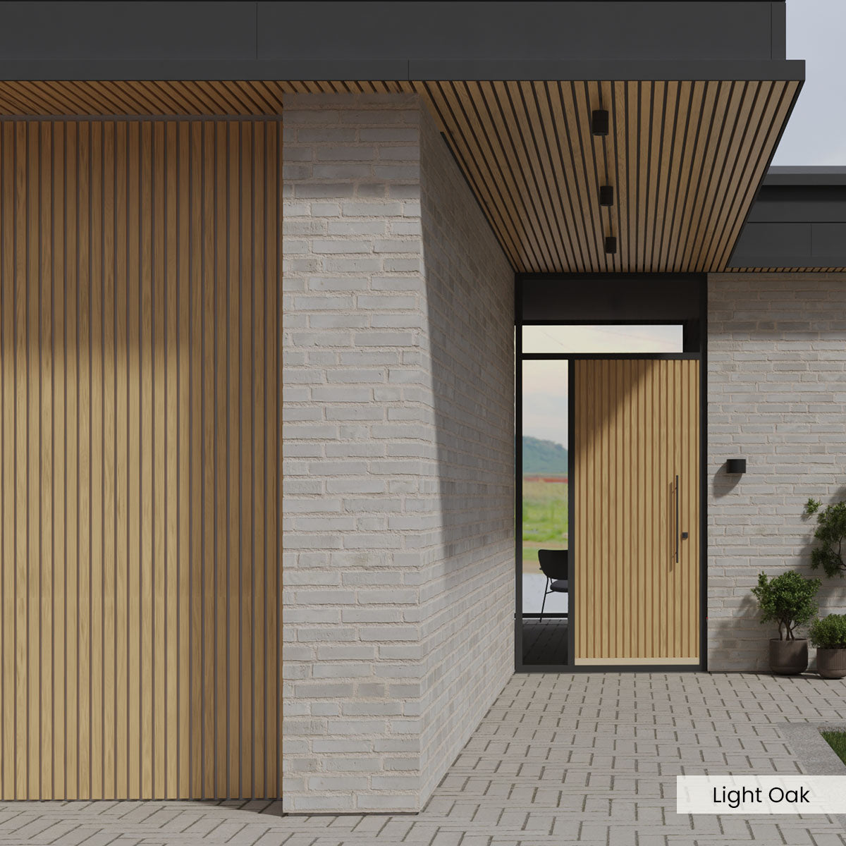 Composite Wide Slat Exterior Cladding (21 SF) – WoodPlank