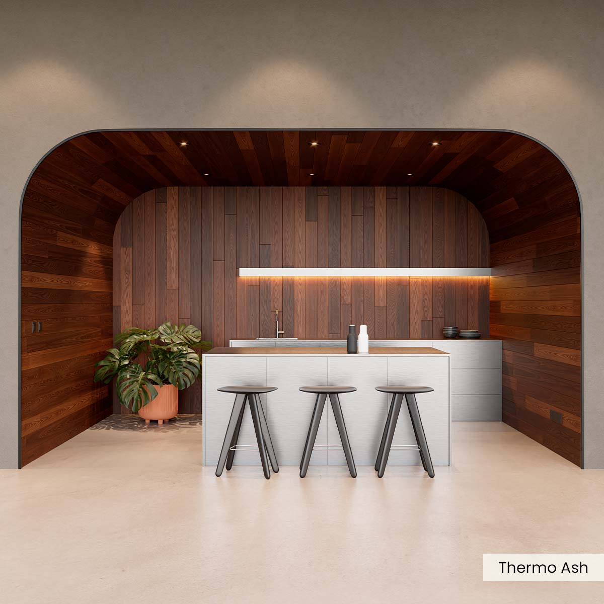 Removable Wood Cladding Modern Exterior Wood Cladding (15 SF) | WoodPlank
