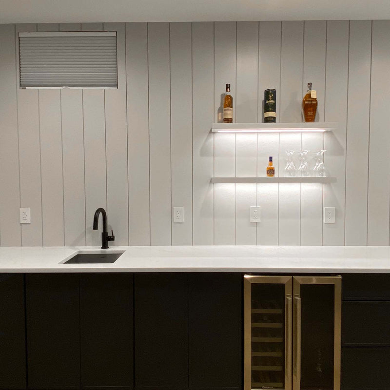 Primed White Wood Shiplap