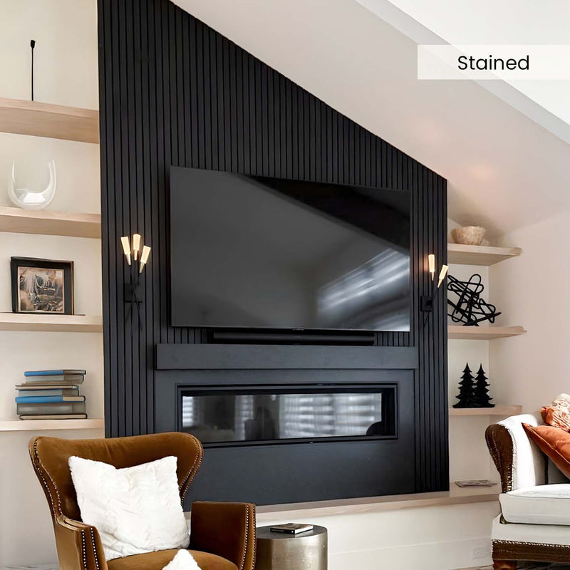 Solid Oak Slat Wall Panels