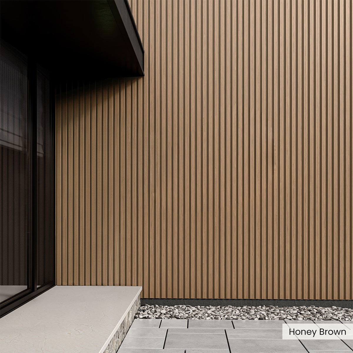 Composite Wide Slat Exterior Cladding (21 SF) – WoodPlank