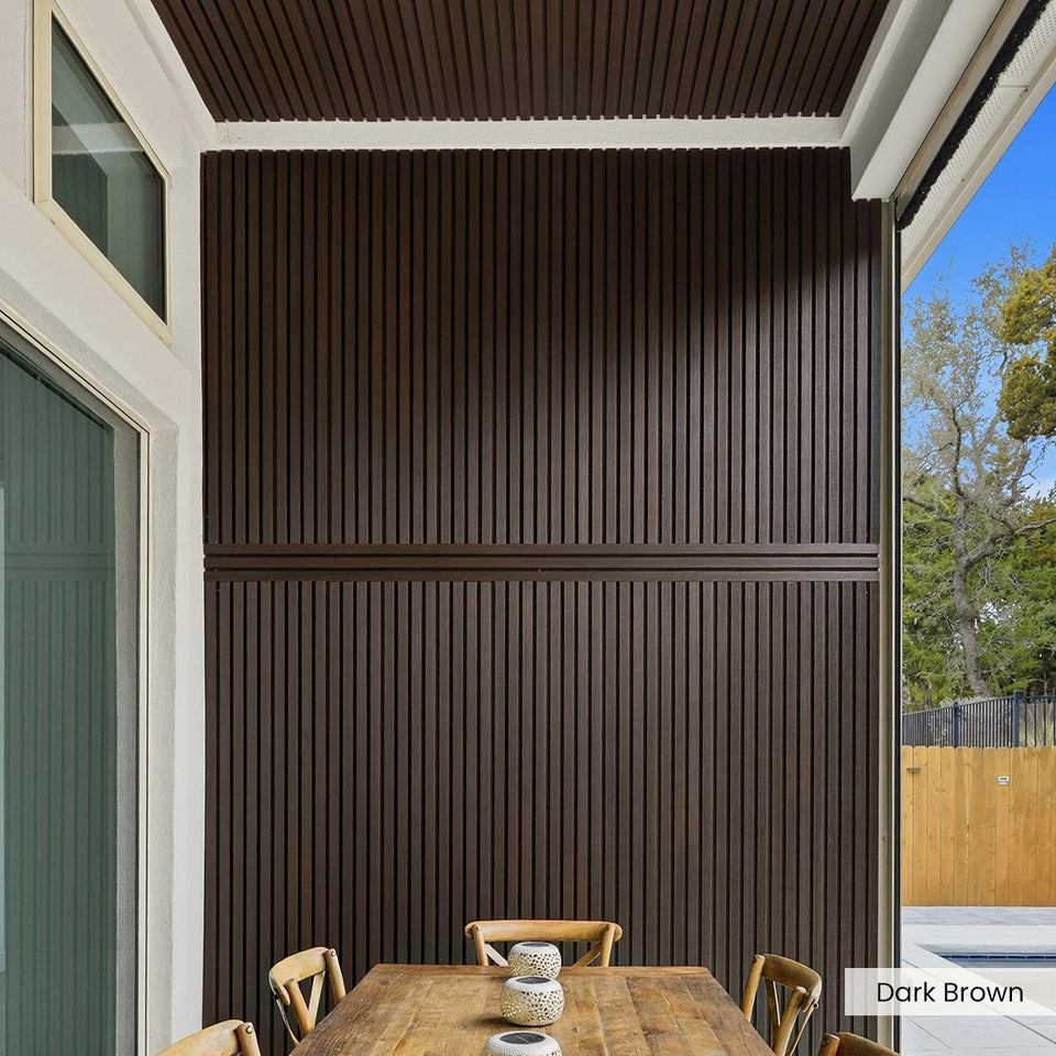 Composite Wide Slat Exterior Cladding (21 SF)