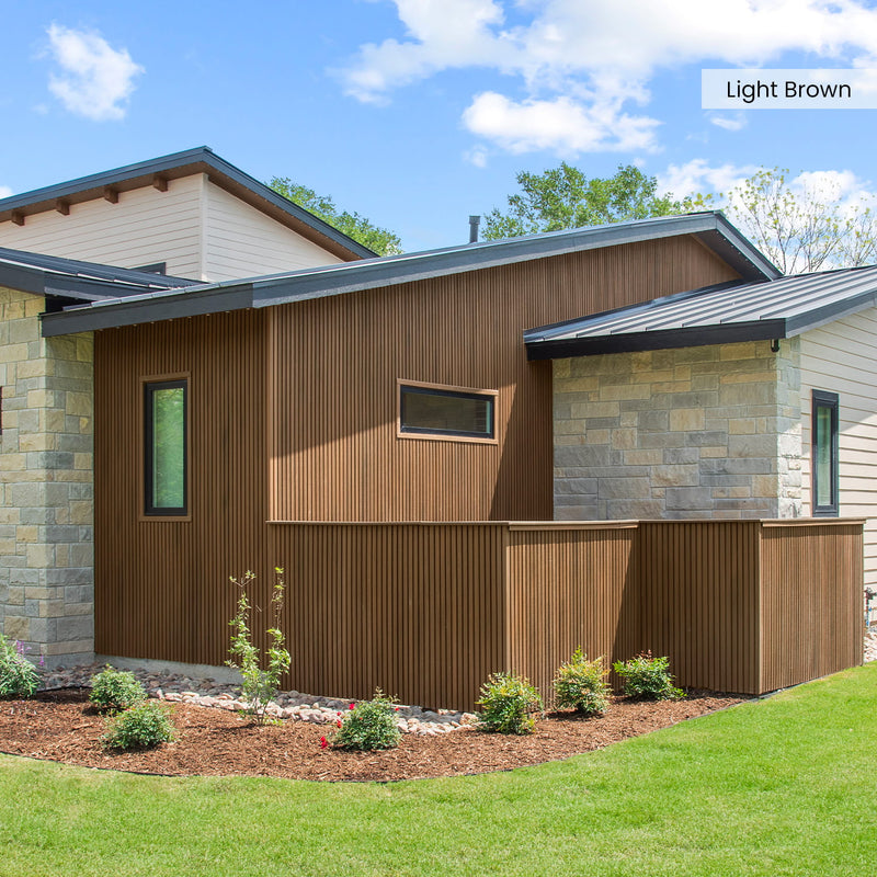 Composite Wide Slat Cladding