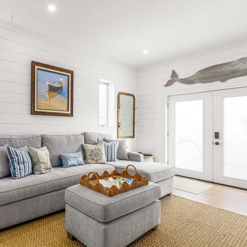 Primed White Wood Shiplap