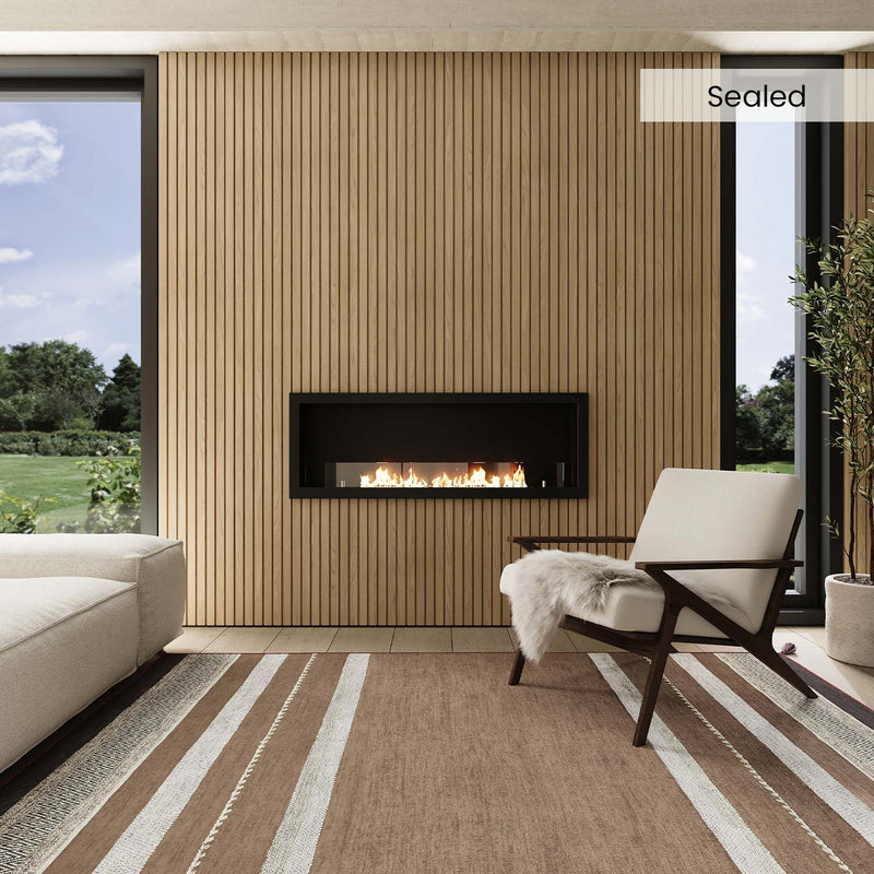 Solid Oak Slat Wall Panels