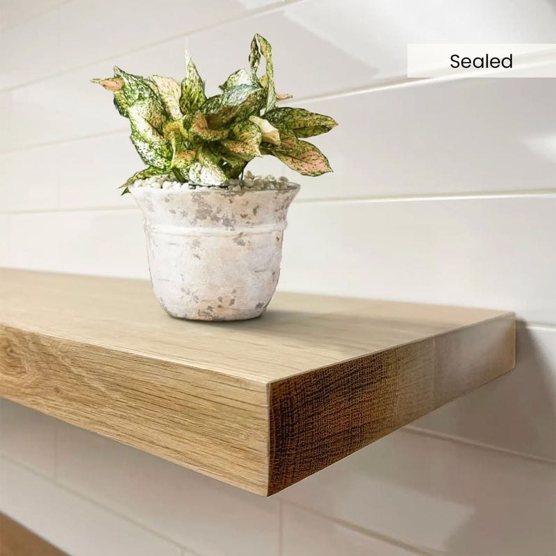 White Oak Floating Shelves