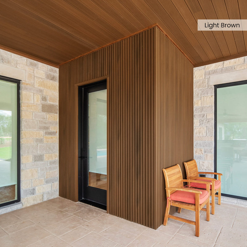 Composite Wide Slat Cladding