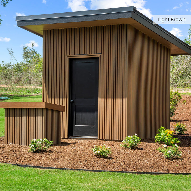 Composite Wide Slat Cladding