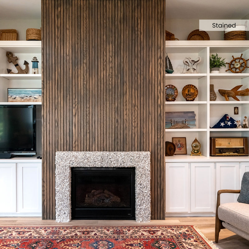 Solid Oak Slat Wall Panels