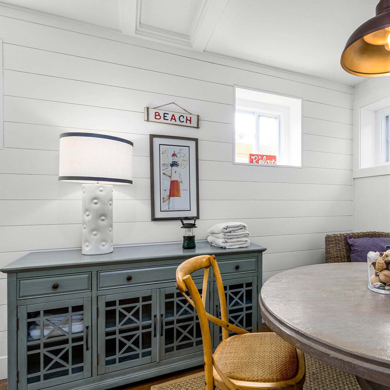 Primed White Wood Shiplap