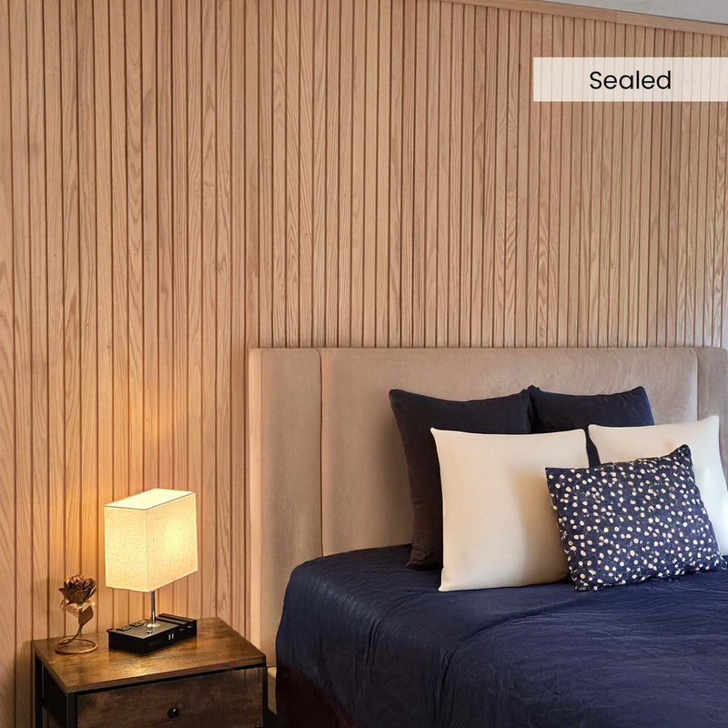 Solid Oak Slat Wall Panels