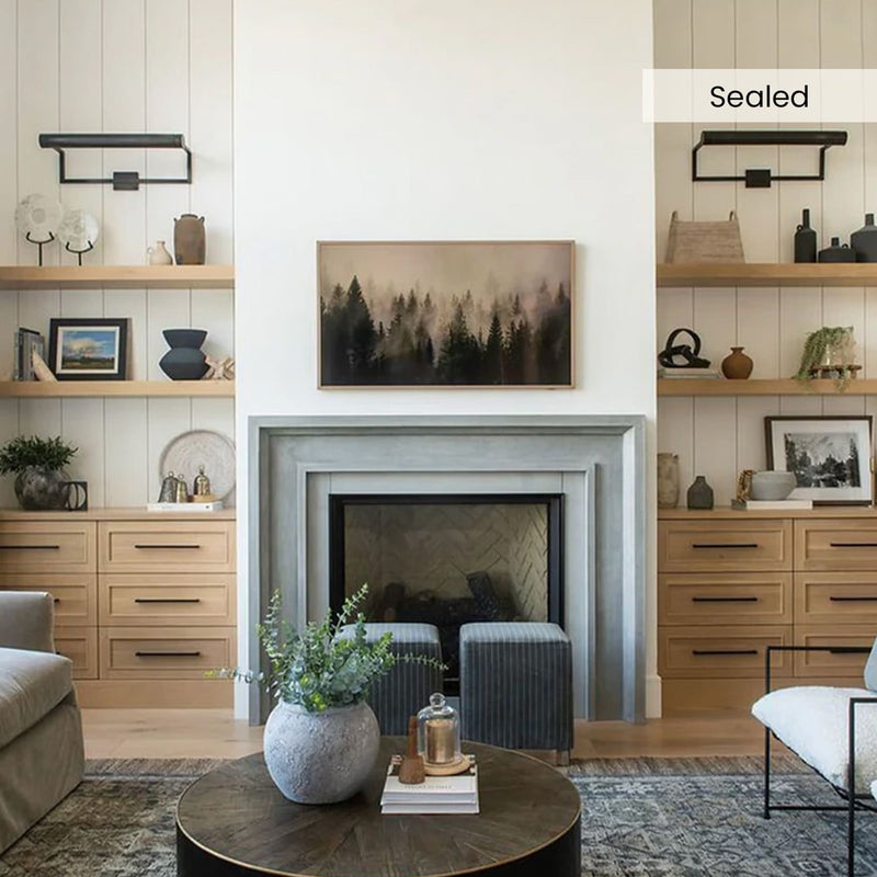 White Oak Floating Shelves
