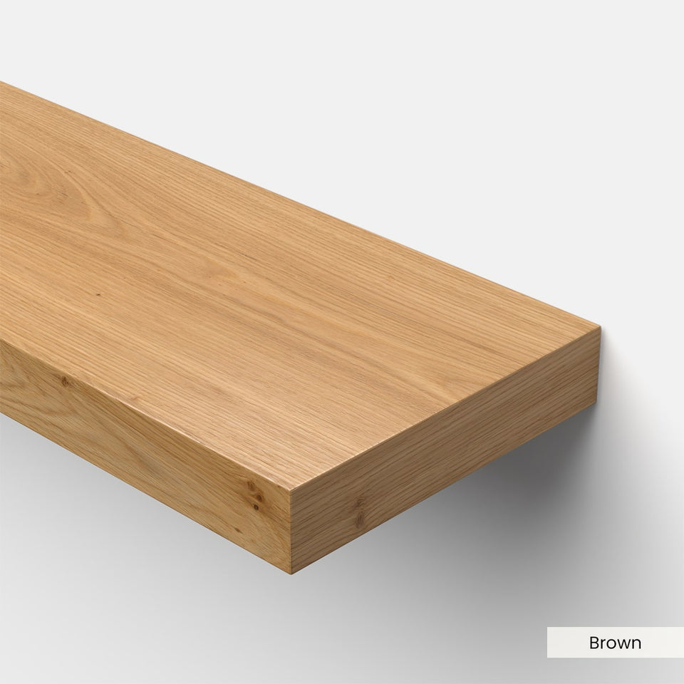 Floating Wood Shelves (w/ Hardware)