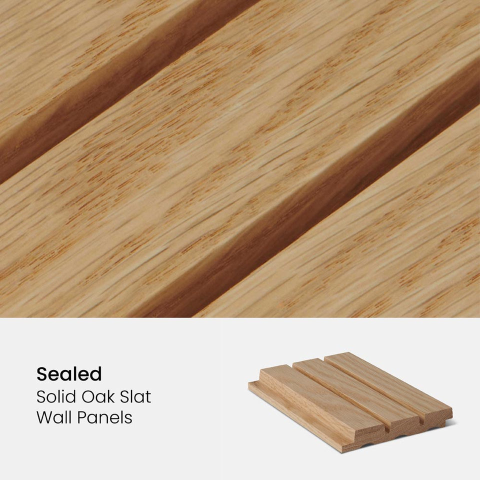 Oak Slat Wall Samples