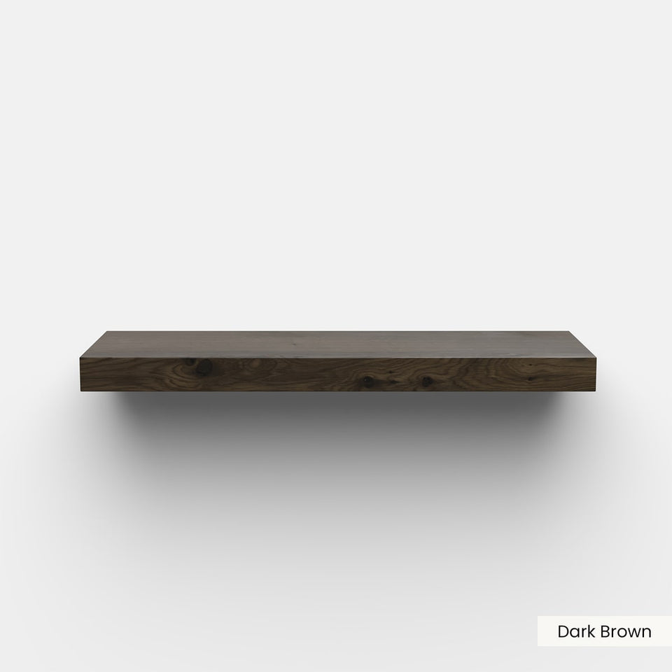 Floating Wood Shelves (w/ Hardware)