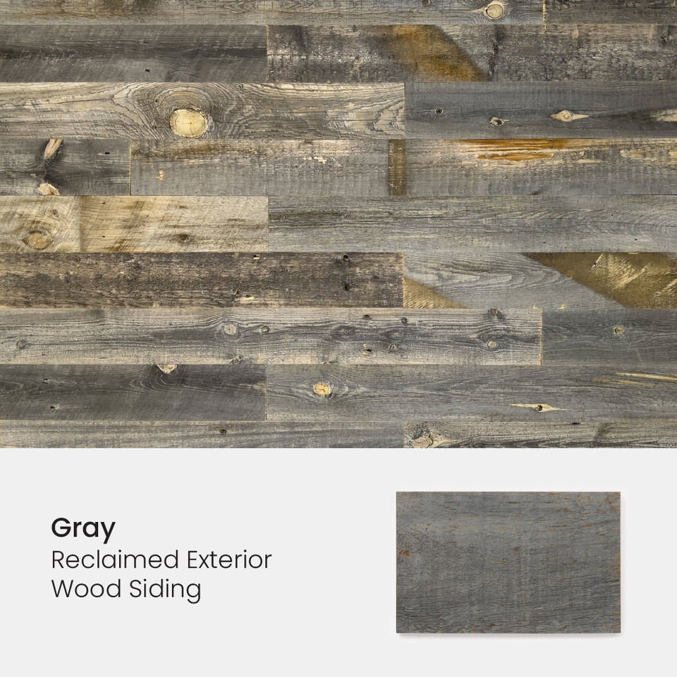 Reclaimed Exterior Siding Samples