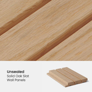 Oak Slat Wall Samples