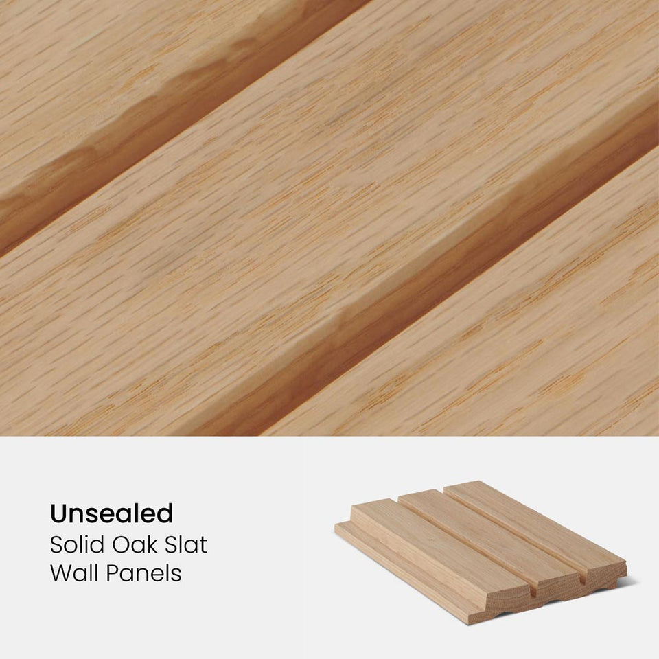 Oak Slat Wall Samples