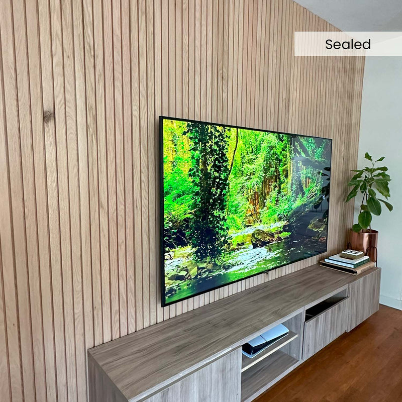 Solid Oak Slat Wall Panels