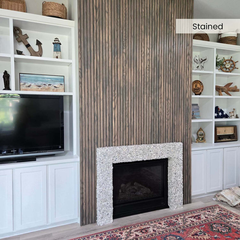 Solid Oak Slat Wall Panels