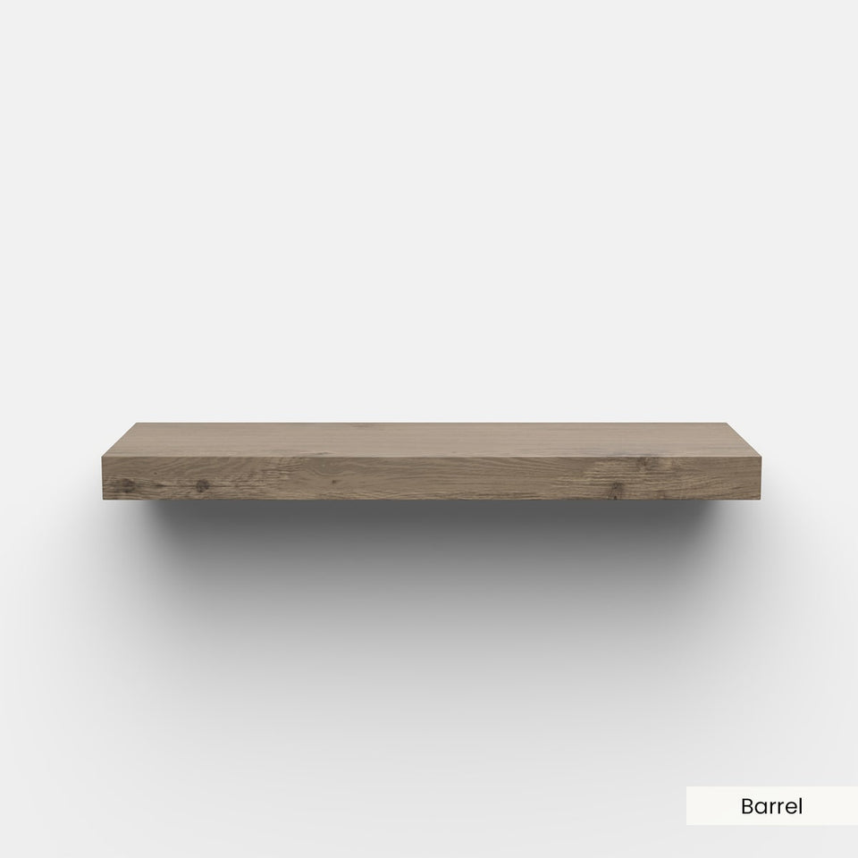 Floating Wood Shelves (w/ Hardware)