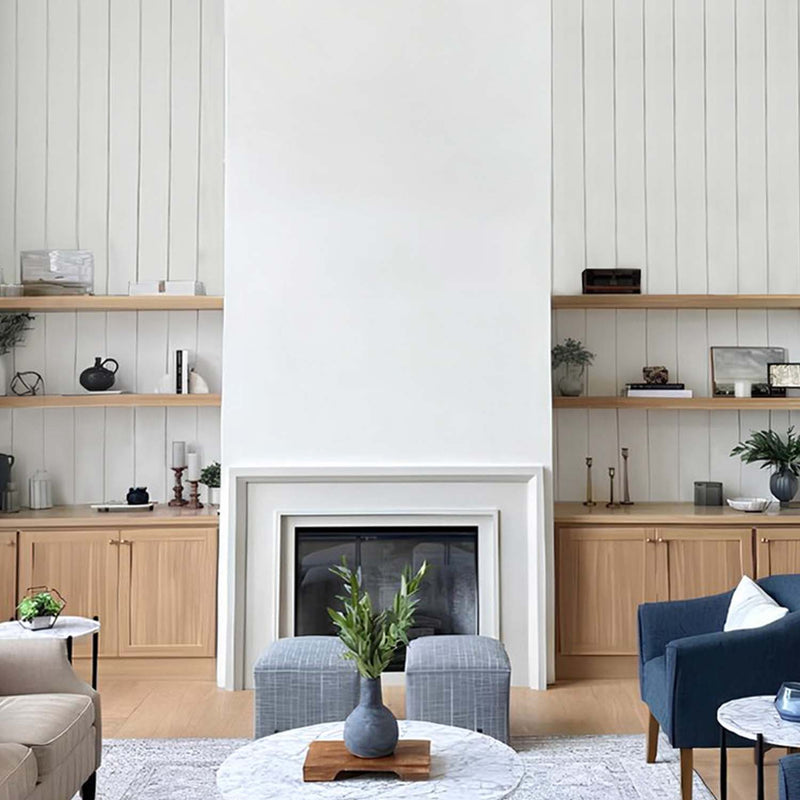 Primed White Wood Shiplap