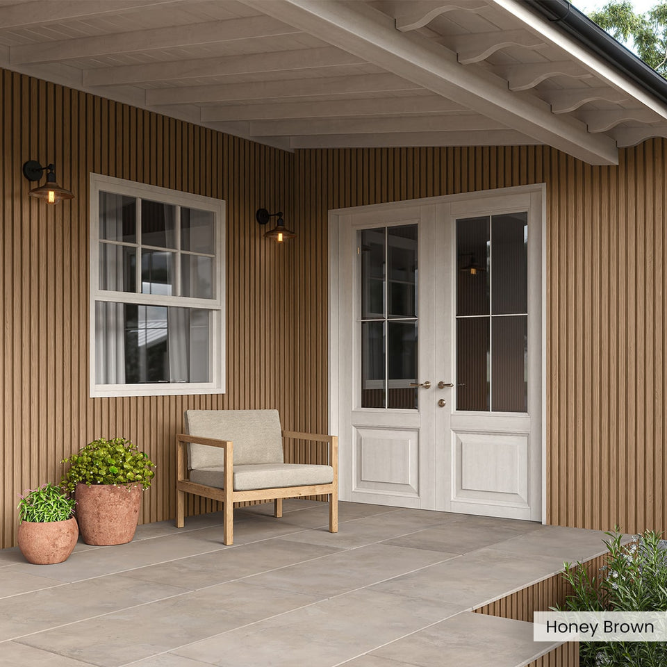 Composite Wide Slat Exterior Cladding (21 SF)