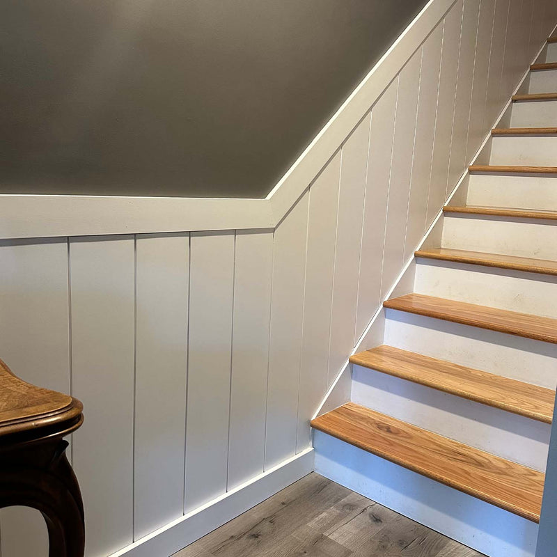 Primed White Wood Shiplap