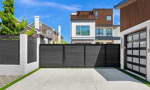 Virginia Beach, VA  |  Composite Semi-Private Fence Kit in Charcoal