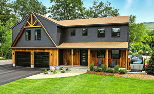 Woodstock, NH | Modern Exterior Cladding in Light Ash