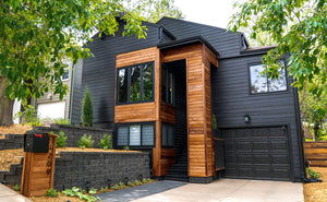 Omaha, NE | Modern Exterior Cladding in Thermo Ash