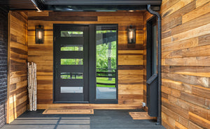 Mettawa, IL | Modern Exterior Cladding in Light Poplar